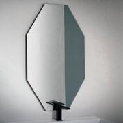 Alfa Miroir de salle de bain avec profil en aluminium avec profil en métal noir mat, subtil et discret pour un style moderne et minimaliste